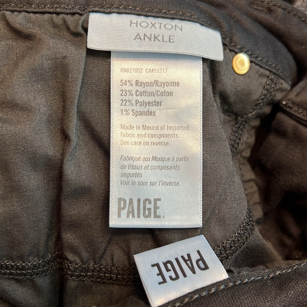 Paige Hoxton Ankle Black Jeans 32 - Picture 8 of 9